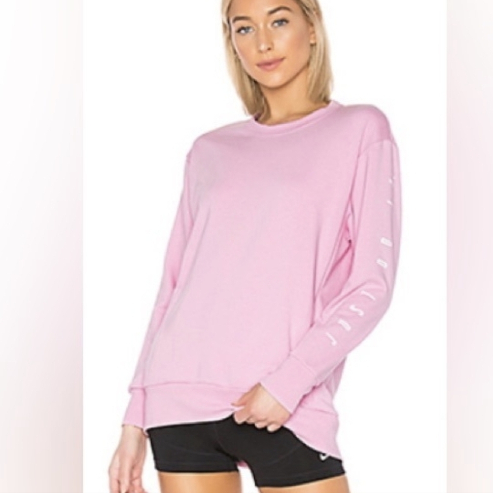 Nike Women's Xs Pink Crew neck Sweatshirt With Pockets